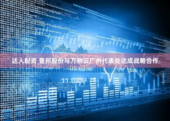 达人配资 普邦股份与万物云广州代表处达成战略合作