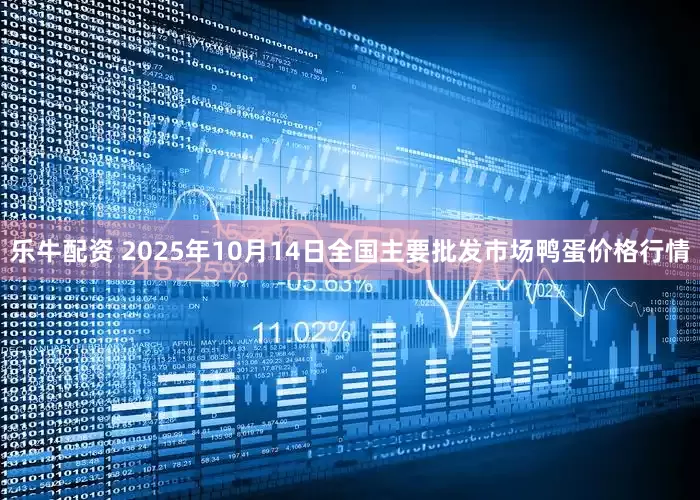 乐牛配资 2025年10月14日全国主要批发市场鸭蛋价格行情